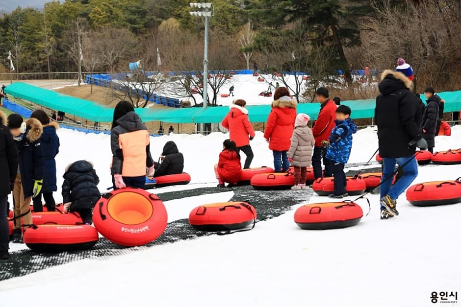 용인청소년수련원눈썰매장_눈썰매장
