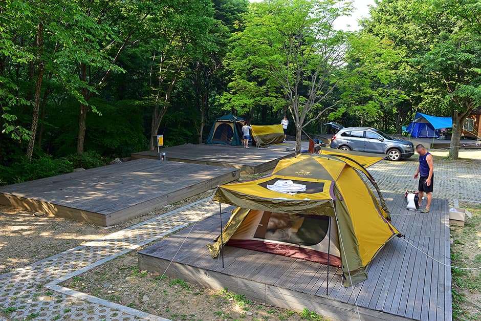 와룡자연휴양림야영장_캠핑2