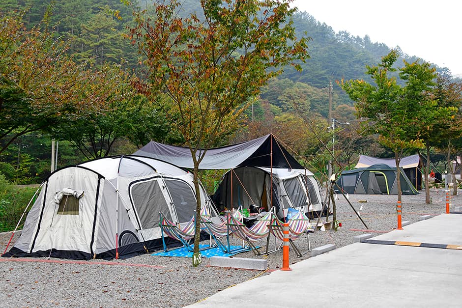 장수방화동캠핑장 텐트