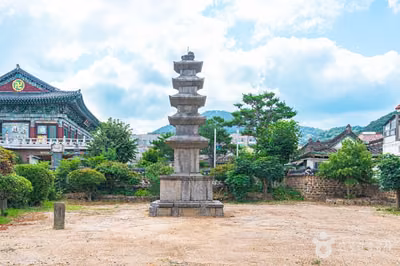 광주지산동오층석탑