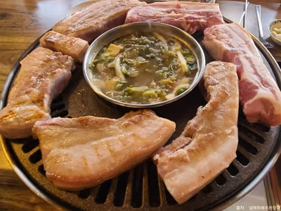 남여주배추된장국
