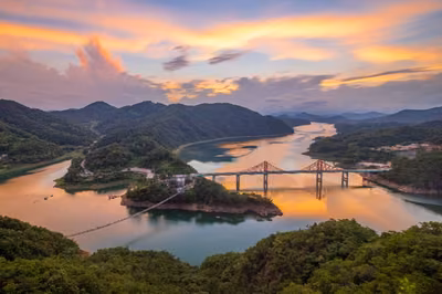 제천 옥순봉 출렁다리