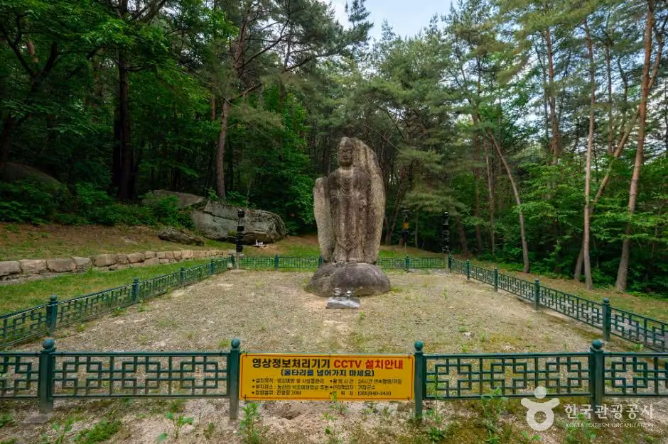 거창 농산리 석조여래입상