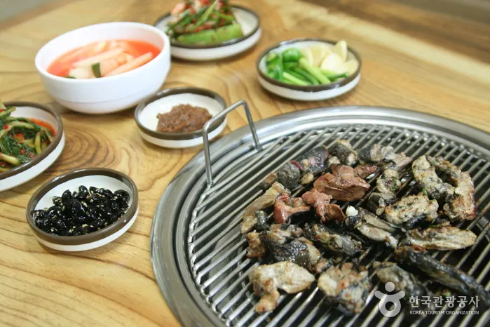 석장골오골계숯불구이