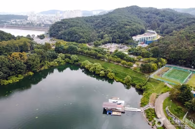 남강댐 노을공원